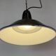 Industrial French Black Enamel Factory Pendant Lamp, 1960s