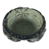 Important crystal ashtray decorated with sharks