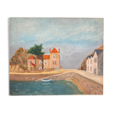 Ancient canvas landscape