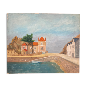 Ancient canvas landscape