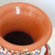 Handcrafted vase signed colorful patterned