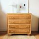 Commode vintage chêne et pieds compas