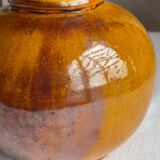 Vallauris 1950 Ewer or Pitcher with twisted handle in enameled ceramic