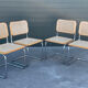 Set of 4 vintage Chairs model Cesca B32 designed by Marcel Breuer Design