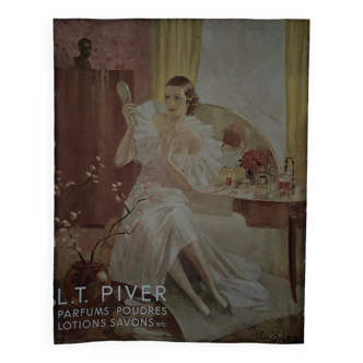 Publicité ancienne LT Piver Parfums Poudres Lotions Savons femme 1900