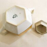 Iridescent Art Deco Sugar Bowl