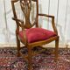 Set of 12 English Regency style beech armchairs from the 1970s.