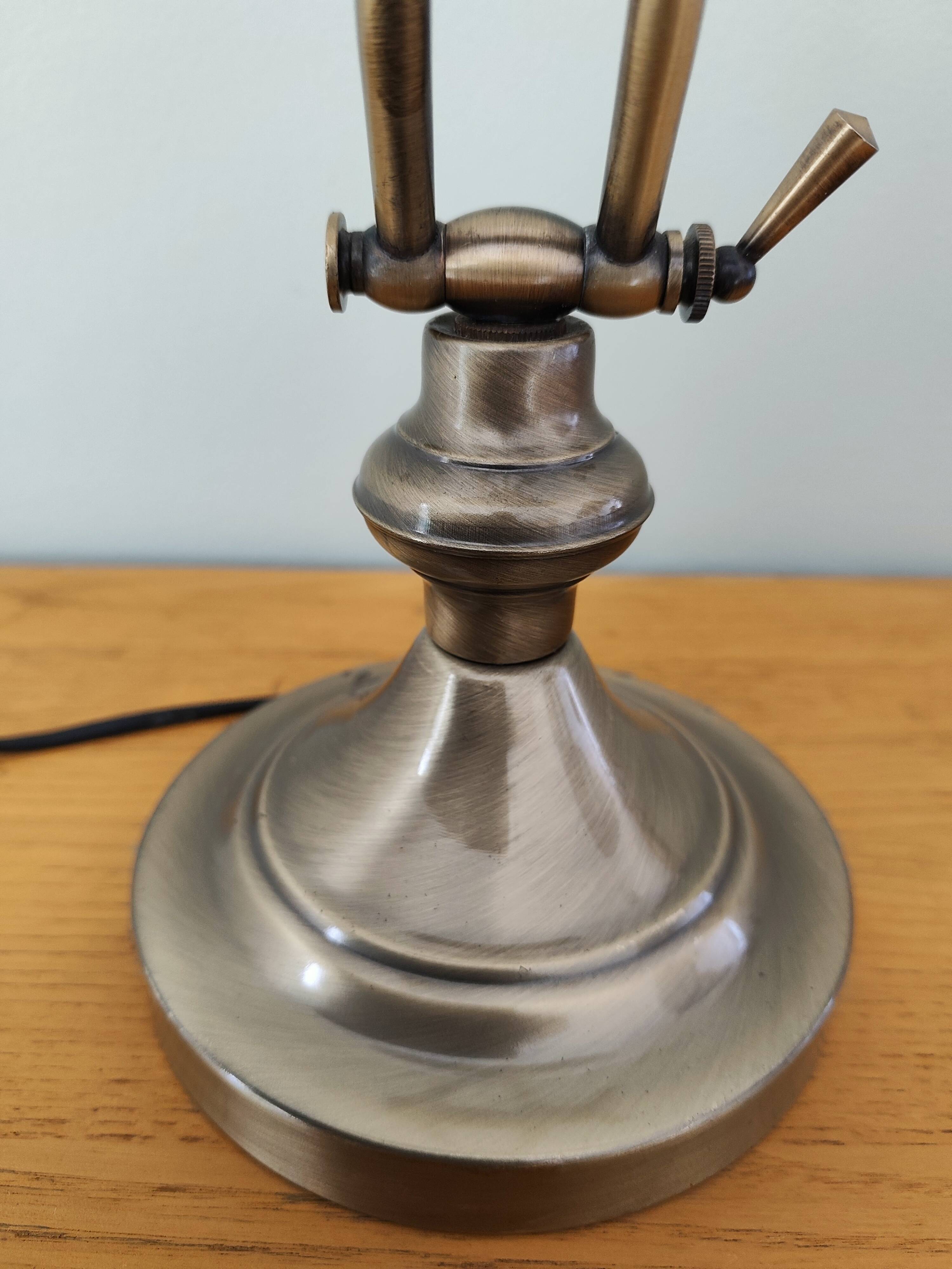 Lampe de bureau ancienne lumijura style banquier