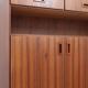 1960s Italian mid-century teak highboard restored with brass feet