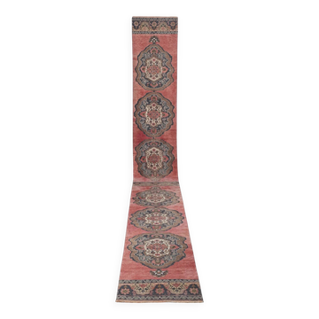 Tapis de couloir turc vintage