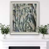 "Enigma" oil on board framed by Meryl watts