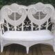 Vintage peacock rattan garden furniture