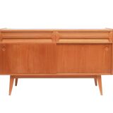 1950s sideboard in cherrywood with sliding doors