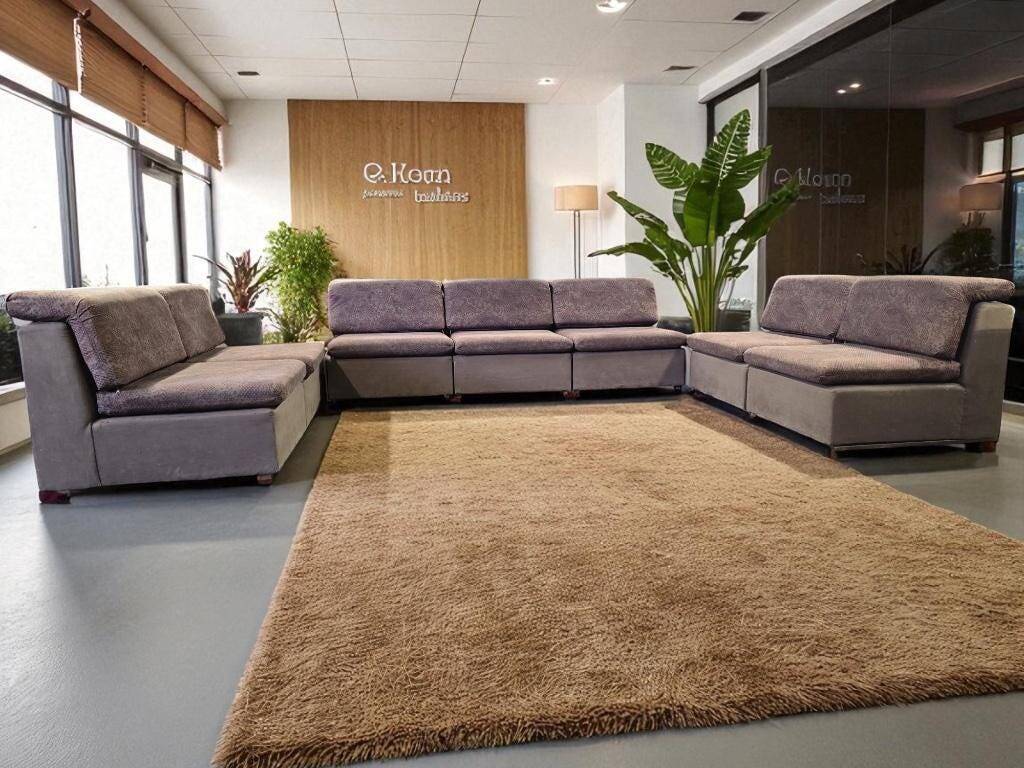 7-piece vintage modular sofa / living room / sofa