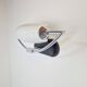 Vintage Bolero Wall Lamp in White Glass by Dieter Sieger for Peill & Putzler, Germany, 1970s