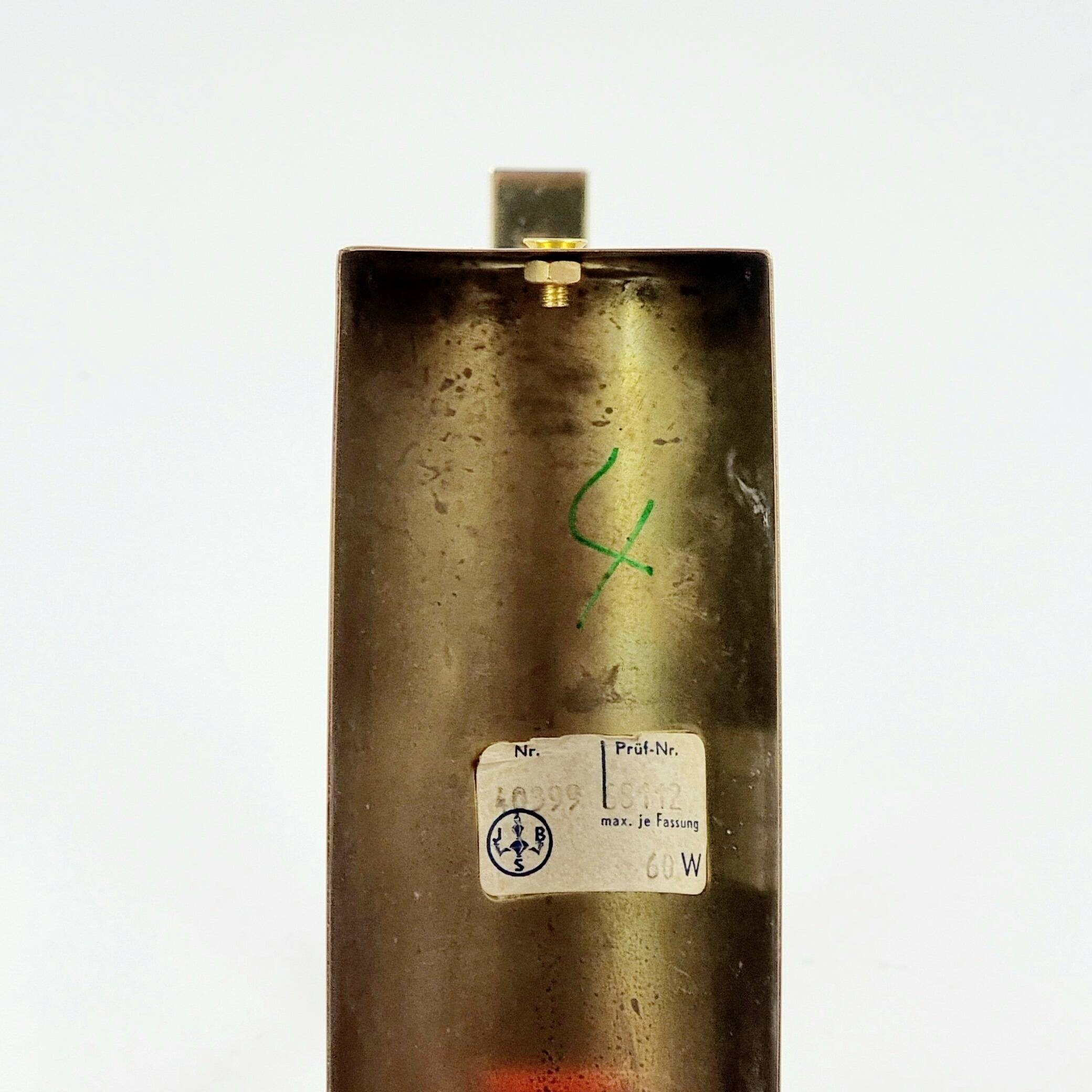 Large Scandinavian Glass & Brass Leaf Wall Light by Fagerlund, 1960s