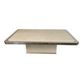 Coffee table and travertine