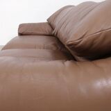 Cassina Maralunga 2 seater in mocca colored leather