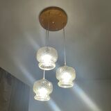 Suspension with three glass globes from the 1980s