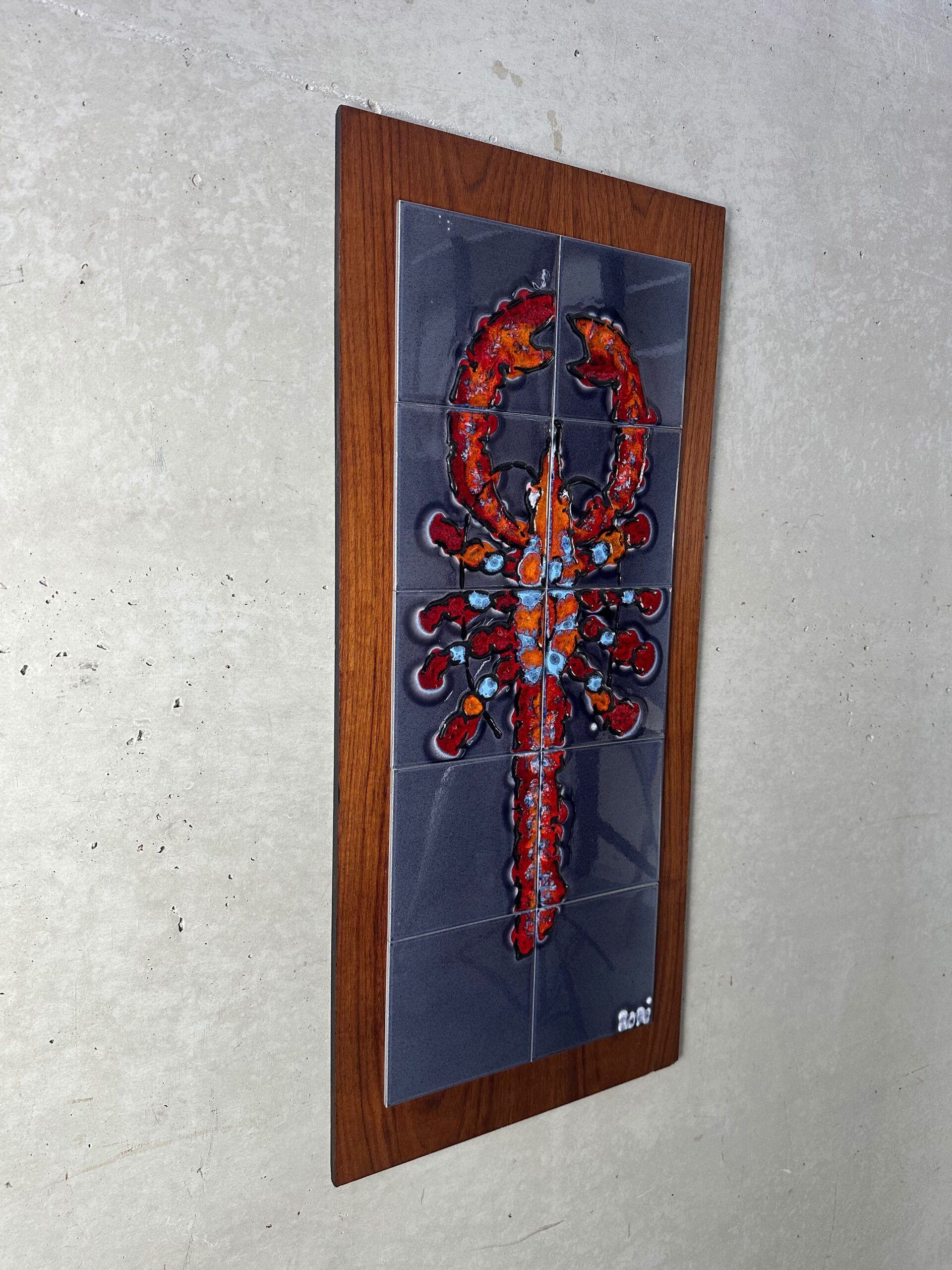 Vintage ceramic tile panel – Adri – 1950s