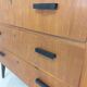 Commode scandinave années 60 teck vintage pieds compas