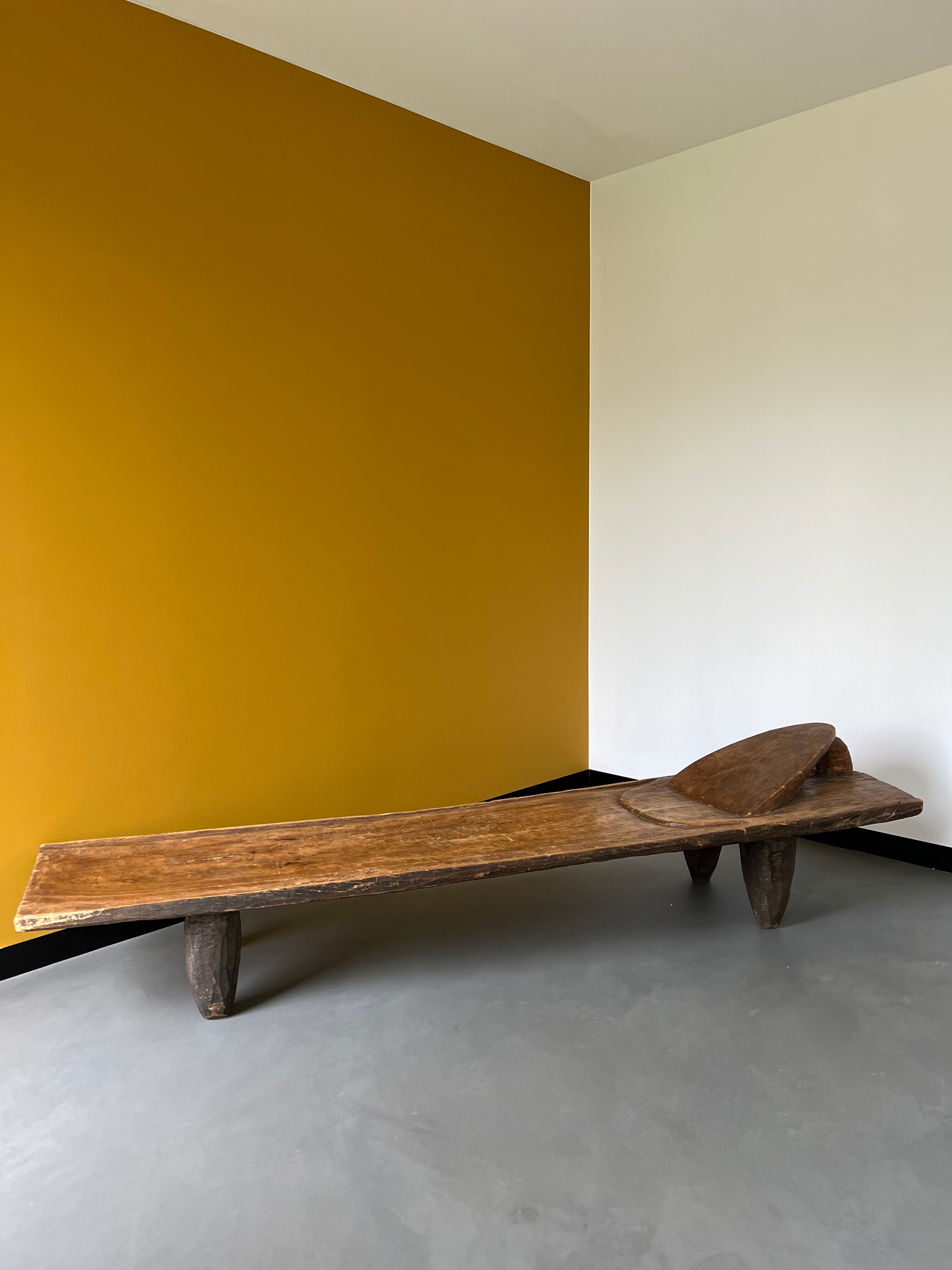 African Senoufo bench, bed, Ivory Coast, 50s