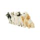 Vintage Set of 5 Dog Porcelain Figurines Figures 9cm