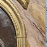 Mirror wood faux marble, 134x80 mercury glass