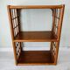 Rattan and wood shelf furniture