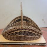 Wicker log basket