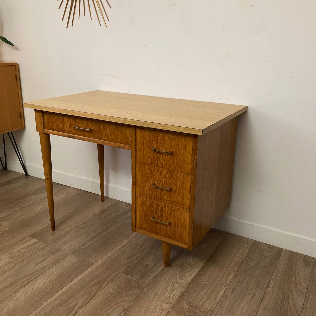 Vintage wood and formica desk
