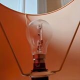 Brutalist wrought iron floor lamp