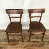 Pair of Parisian bistro chairs