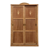 Large Art Deco wardrobe with sliding doors (renovated)
