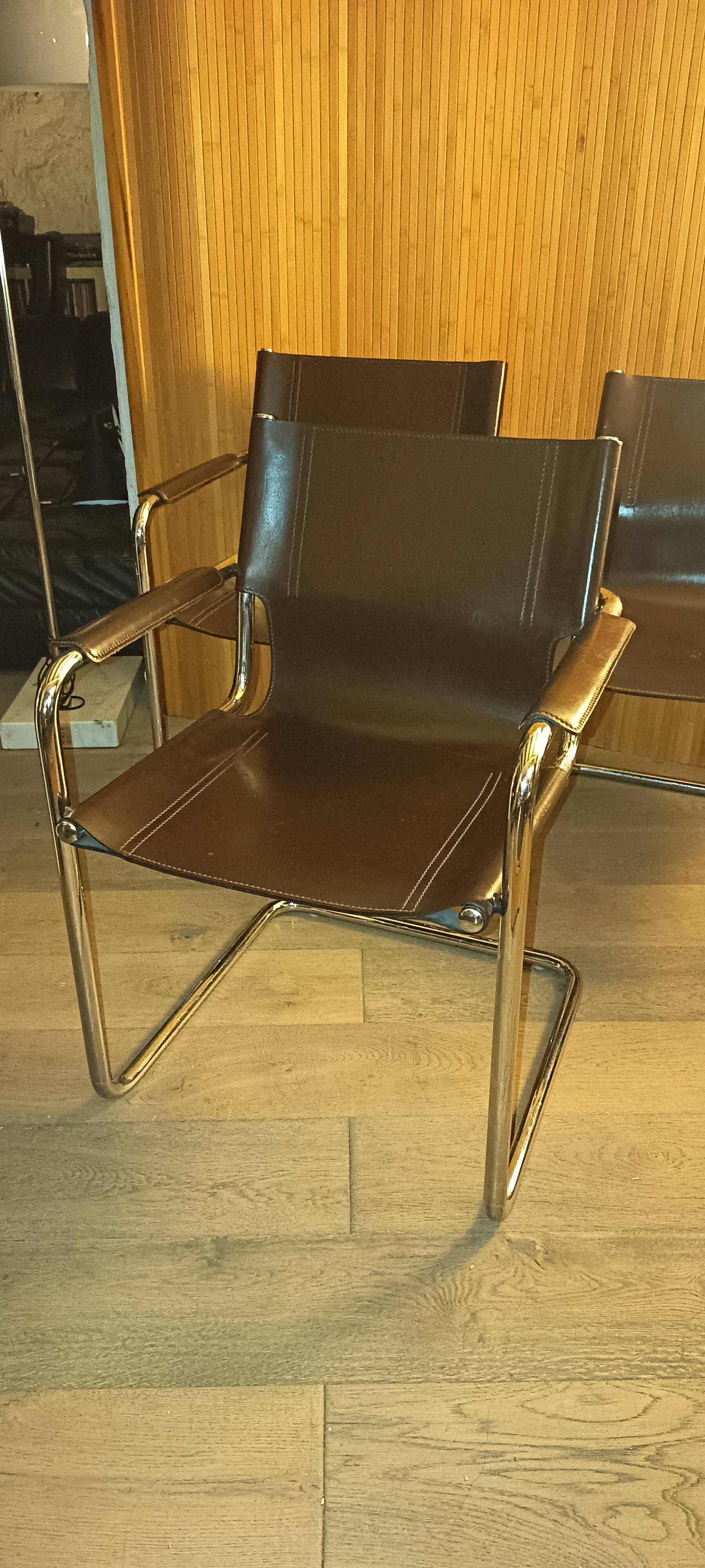 Mart Stam designer armchairs, Mattéo Grassi MG15 edition