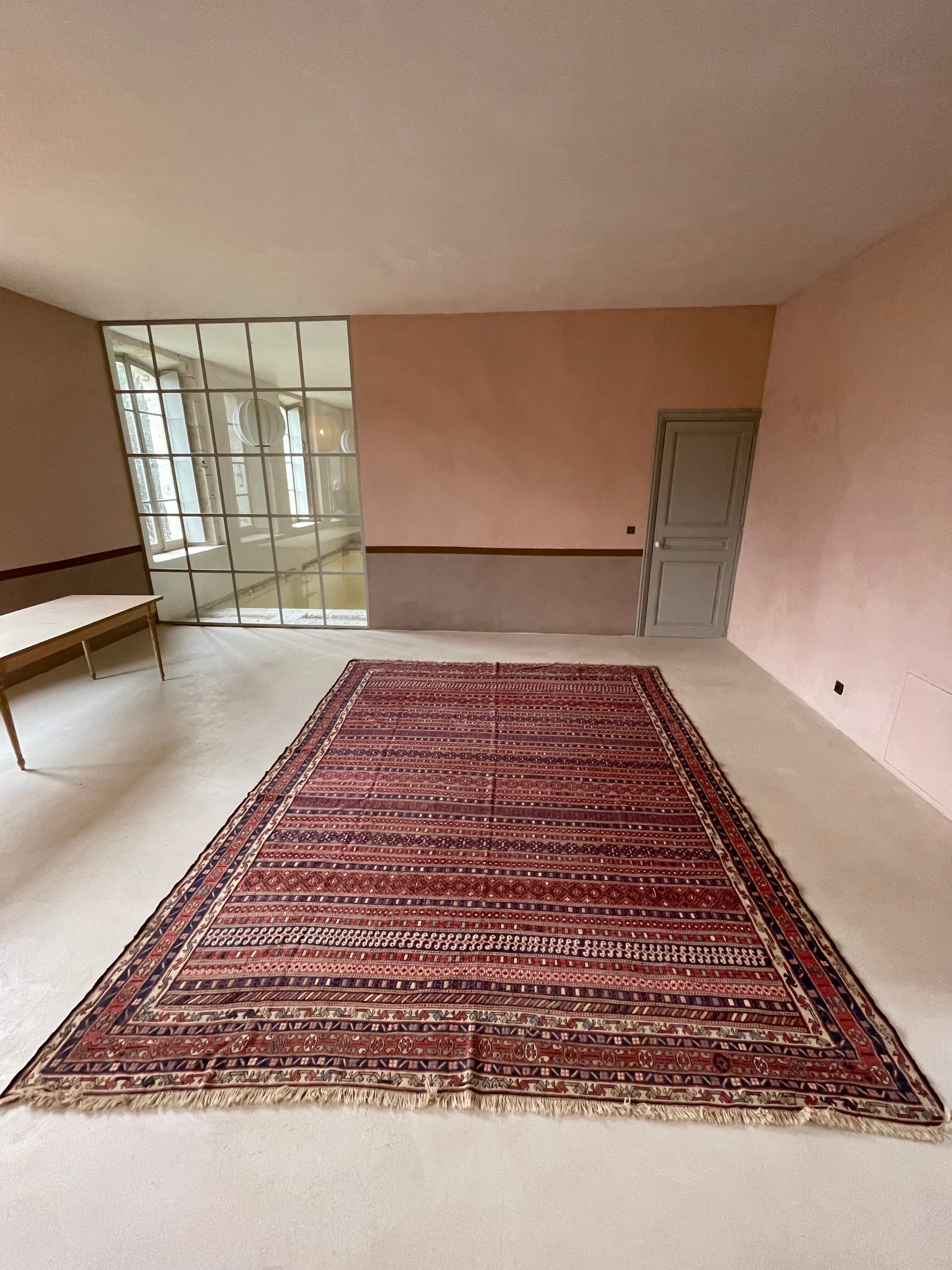 Iranian Kilim rug, 383x290 cm