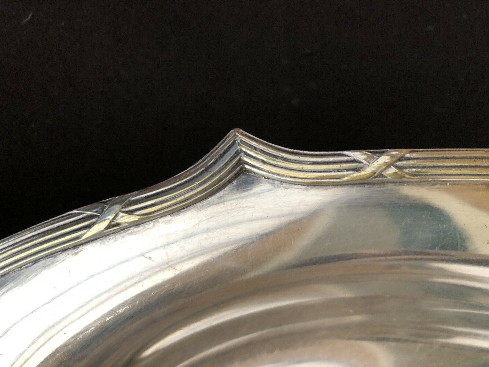 punched silver metal bread pan