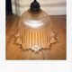Brass and glass hanging lamp