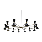 Lustre Italien 24 feux de style italien années 50