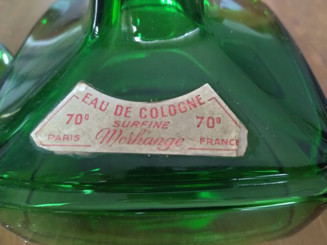 Lot de 2 pots de pharmacie, eau de Cologne Surfine Morhange Paris, des années 50