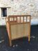 Lit enfant en bois pied compas