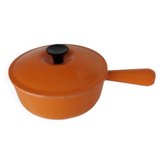 Cocotte Le Creuset orange vintage