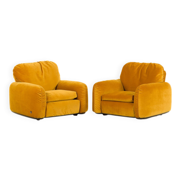 Piumotto Armchairs by Arrigo Arrigoni for Busnelli, set of 2, 1970s