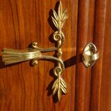 3-door walnut Art Deco wardrobe