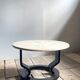 Table basse marmorino postmoderne suédoise, années 1980