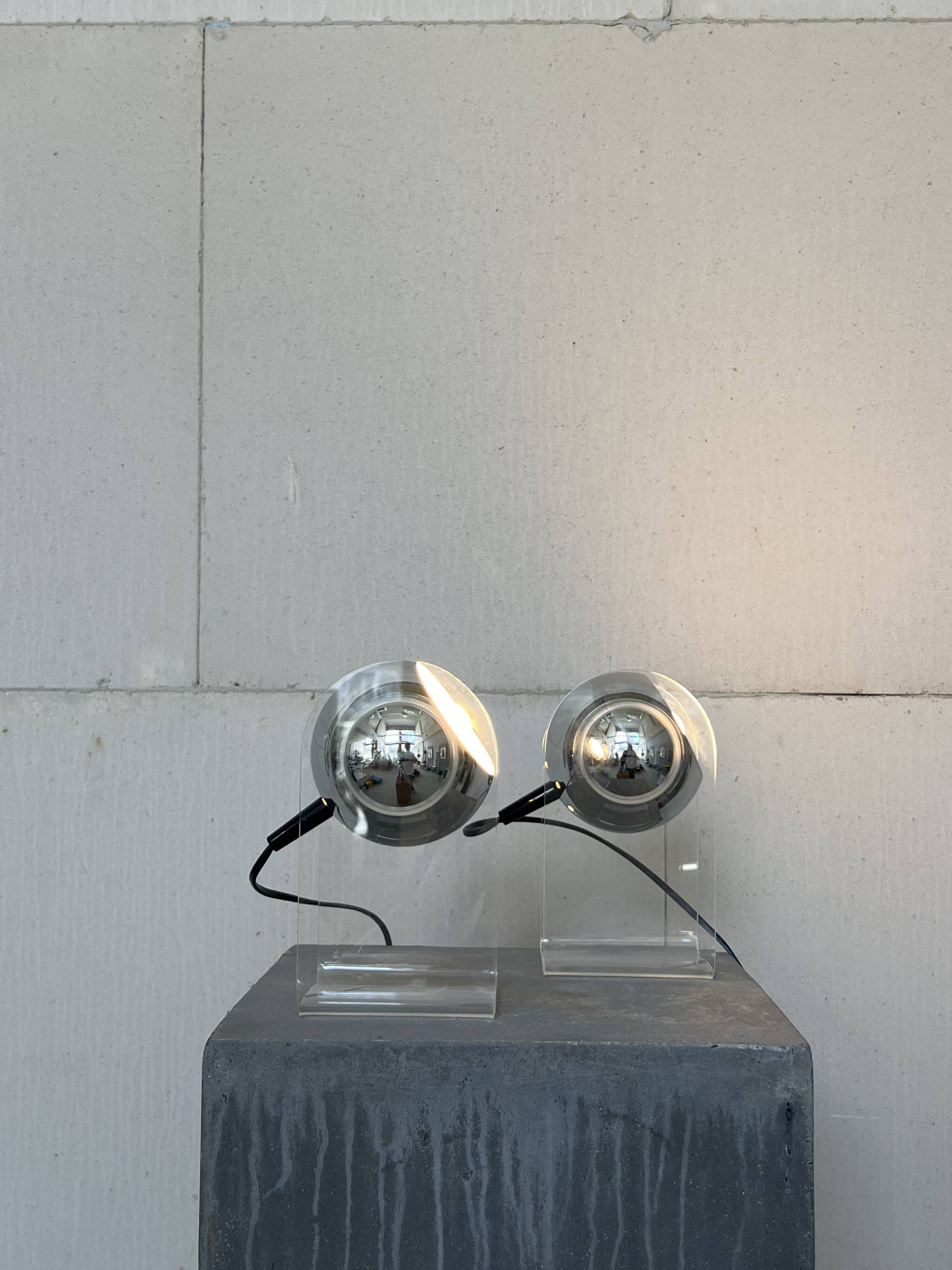 Set of 'Sensorette' table lamps by Insta elektro Germany
