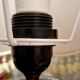 Lampe en faïence XXe