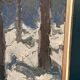 Original Vintage Swedish Oil on Panel – “Tre träd” by Svän Grandin – Signed – Vintage & Framed