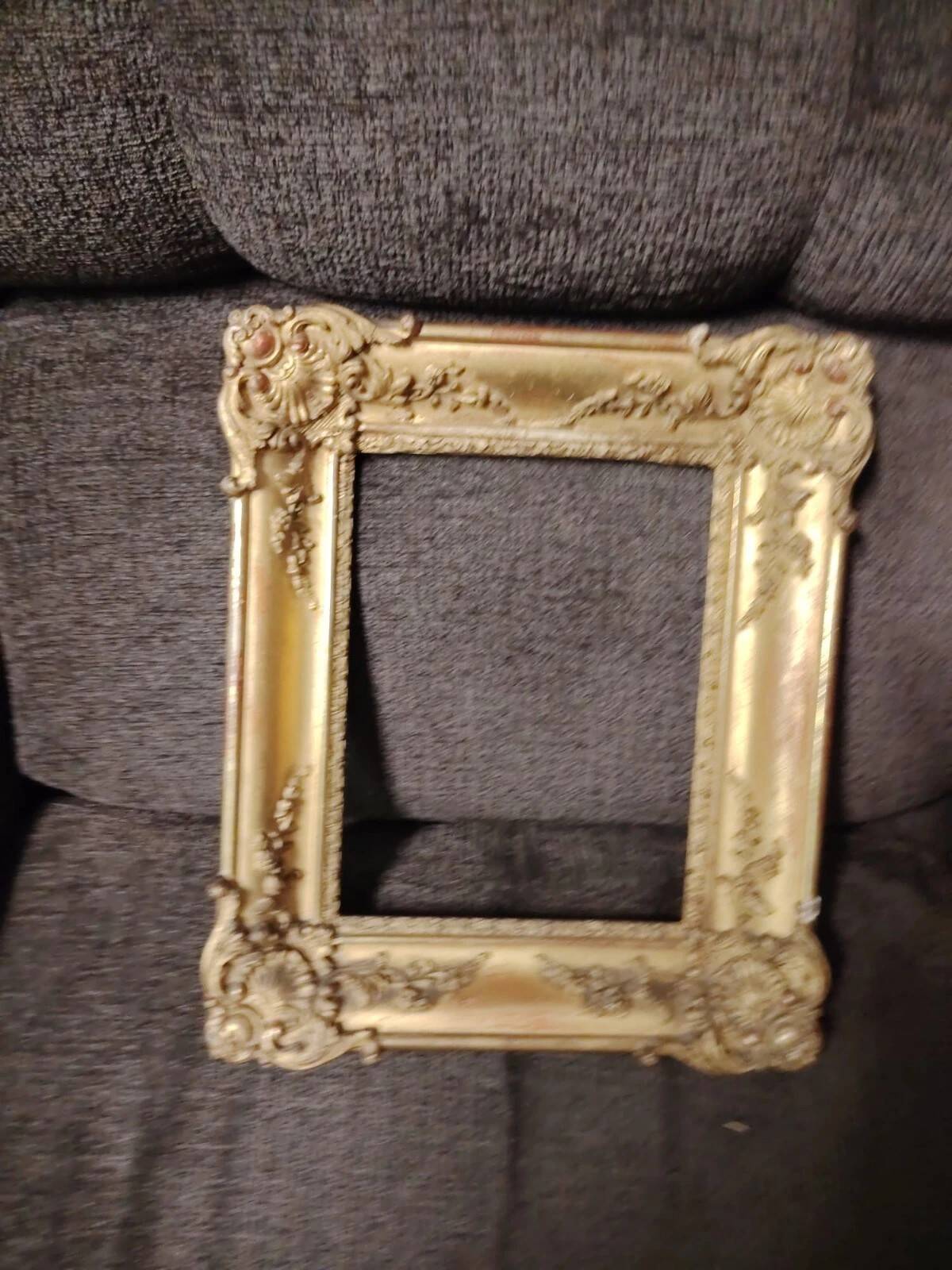 miroir Baroque Fin XIXe Siècle En Bois Et Gypse Doré