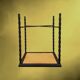 Occasional table in wrought iron and ceramic – 1960s-1970s